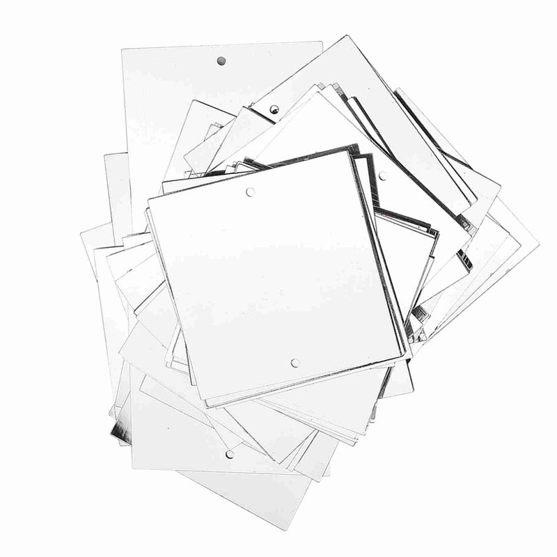 PVC Square Sequins: Silver, High Quality PVC Material - Fine Workmanship, Craft Sequins for Marine Wedding, DIY Clothing & Home Festival Decoration - Image 4