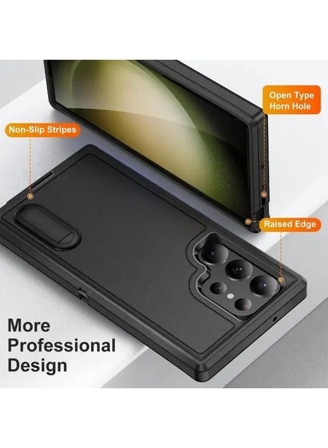 Orange Shock Resistant Protective Case For Samsung Galaxy S24 Ultra - Image 5