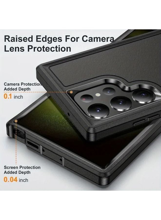 Orange Shock Resistant Protective Case For Samsung Galaxy S24 Ultra - Image 3