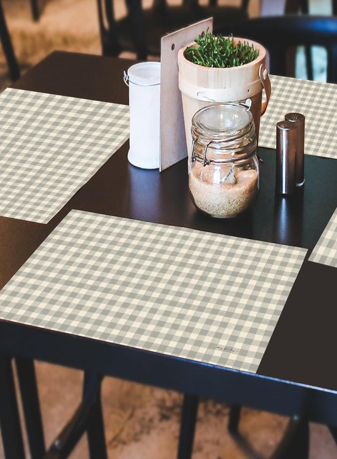 CounterArt Fall Gingham 24 Premium Paper Placemats Made in The USA Recyclable Table Decoration for Parties, Celebrations, and Holidays - Image 2