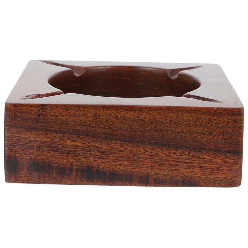 Solid Wood Ashtray for Indoor and Outdoor Use Cigarette Ash Holder Storage Case Home Decor - Image 2