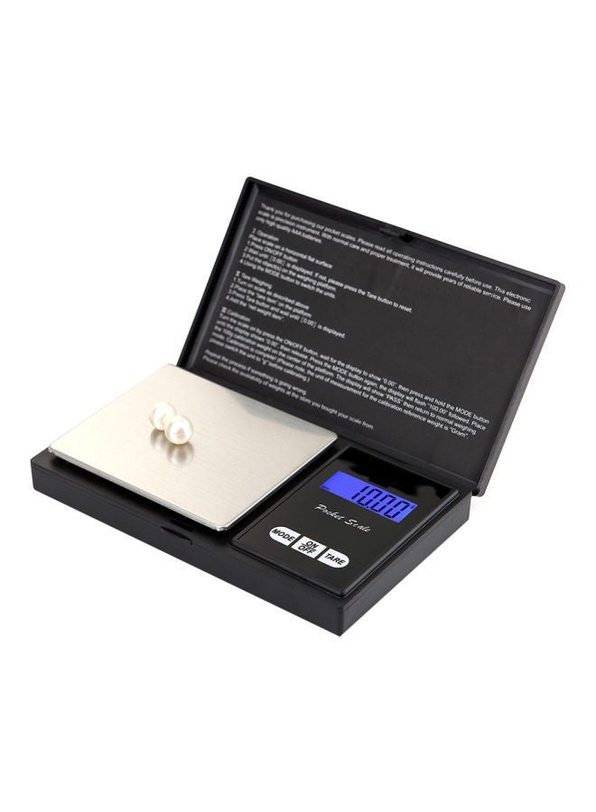 NIBEMINENT Digital Kitchen Scale Black 14.5x9x2.5cm - Image 1