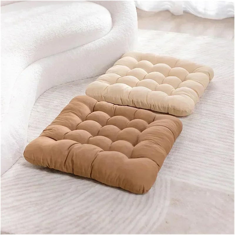 40X40cm Cushion Seat Home Decor Indoor and Outdoor Sofa Pad Pillow Floor Throw Pillows(Khaki) - Image 4