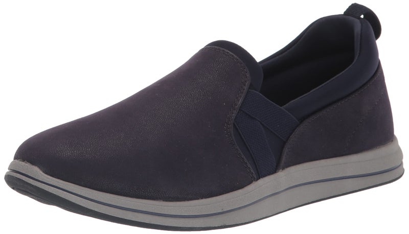 Clarks Women's Breeze Bali Loafer Flat, Dark Navy Synthetic, 6 Medium US - Image 1