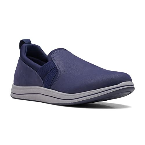 Clarks Women's Breeze Bali Loafer Flat, Dark Navy Synthetic, 6 Medium US - Image 2