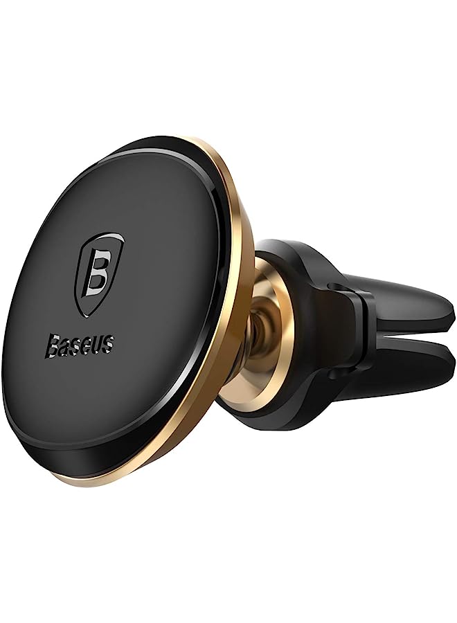 Baseus حامل مغناطيسي للسيارة مع مشبك كابل ذهبي - Image 1