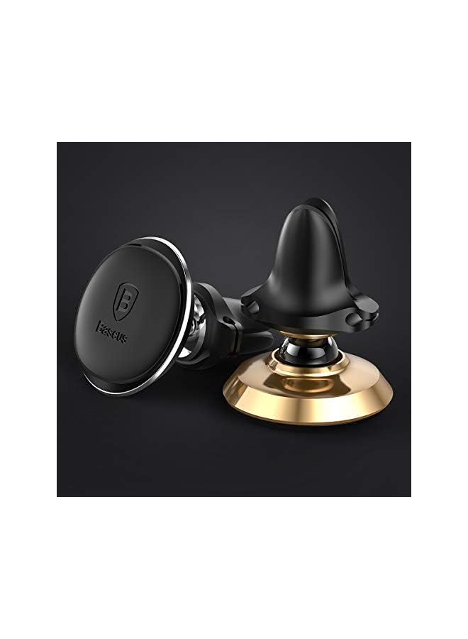 Baseus حامل مغناطيسي للسيارة مع مشبك كابل ذهبي - Image 3