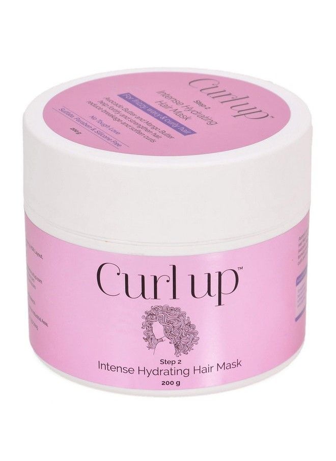 Curl Up Intense Hydrating Hair Mask Deep Conditioner For Curly Hair Sulphate Paraben And Silicone Free 200G  - Image 2