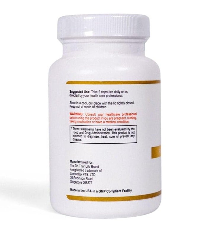 Dr.T for Life® د. تي فور لايف® PMS Ease™ مكمل غذائي لدعم التوازن الهرموني للنساء | لدعم تخفيف أعراض ما قبل الدورة الشهرية وتقلبات المزاج والتقلصات والانتفاخ | 150 كبسولة - Image 3