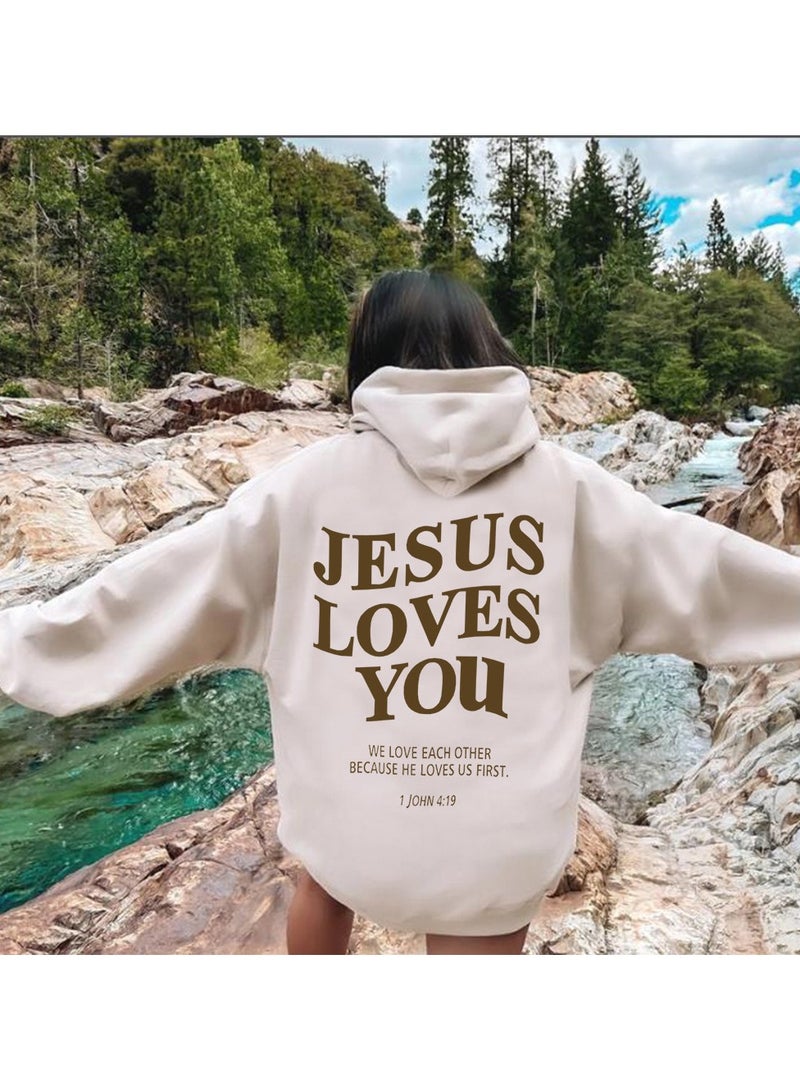 KUYING New Velvet Back Letter Hooded Sweatshirt - Image 1
