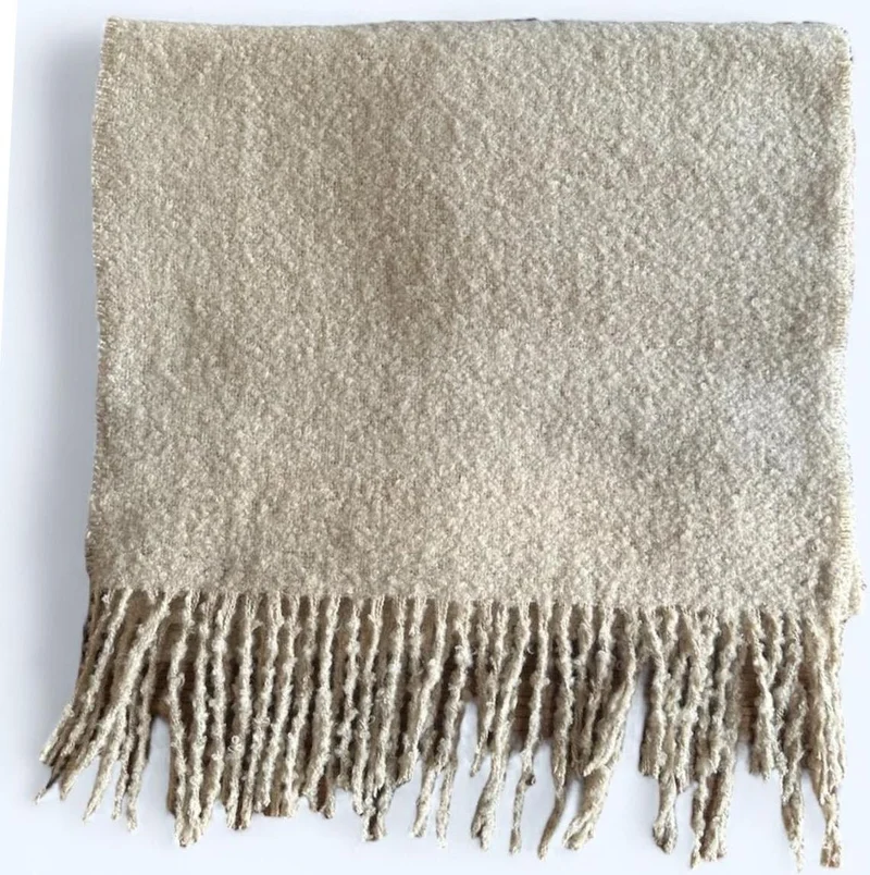 باهلس Imported Puffy Light Mink Black Scarf Shawl Shoulder Shawl