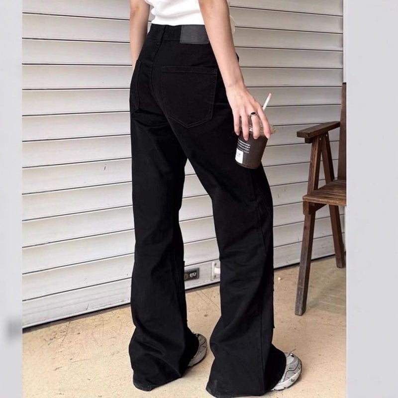 Unisex Classic Denim Jeans Loose Fit Daily Outdoor Wear - Image 4