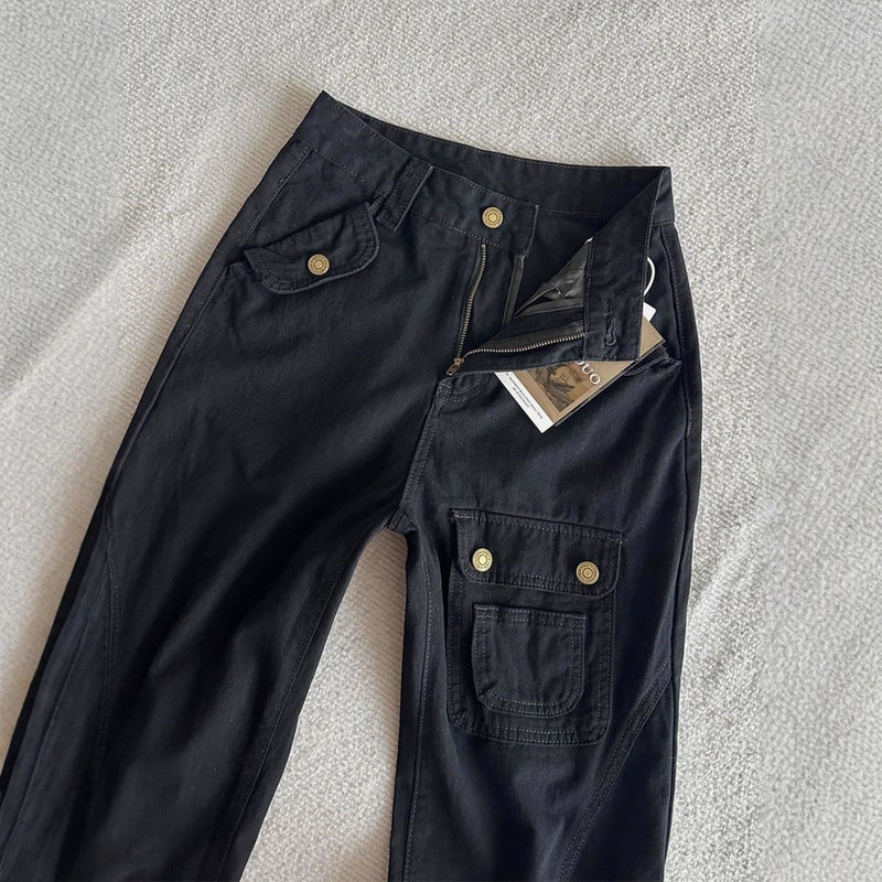 Unisex Classic Denim Jeans Loose Fit Daily Outdoor Wear - Image 3