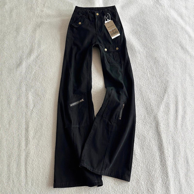 Unisex Classic Denim Jeans Loose Fit Daily Outdoor Wear - Image 1