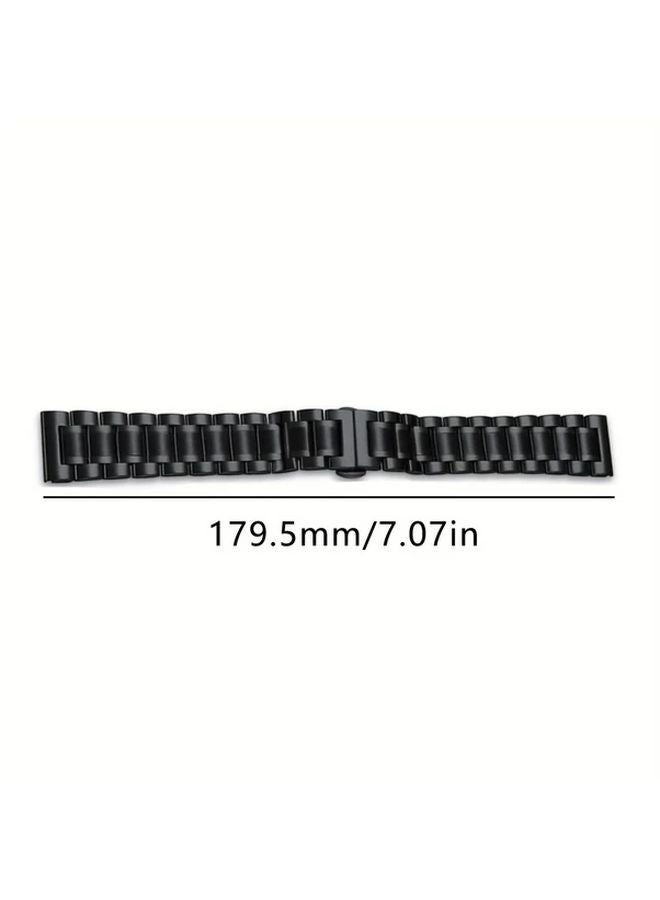 Mixed Color 2 18mm Stainless Steel Watchband Curved End Durable Adjustable Bracelet Strap - Image 2