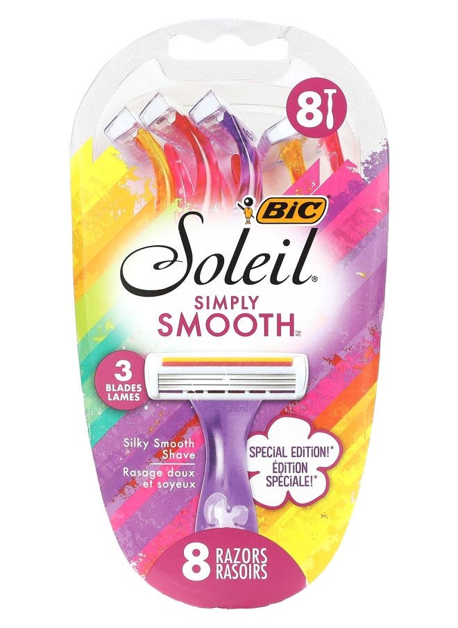 Soleil Simply Smooth Disposable Razors 8 Razors - pzsku/ZE27E60219C3B92E8AAFDZ/45/_/1731327093/094a4eff-699c-4e65-9d24-63eddcc38778