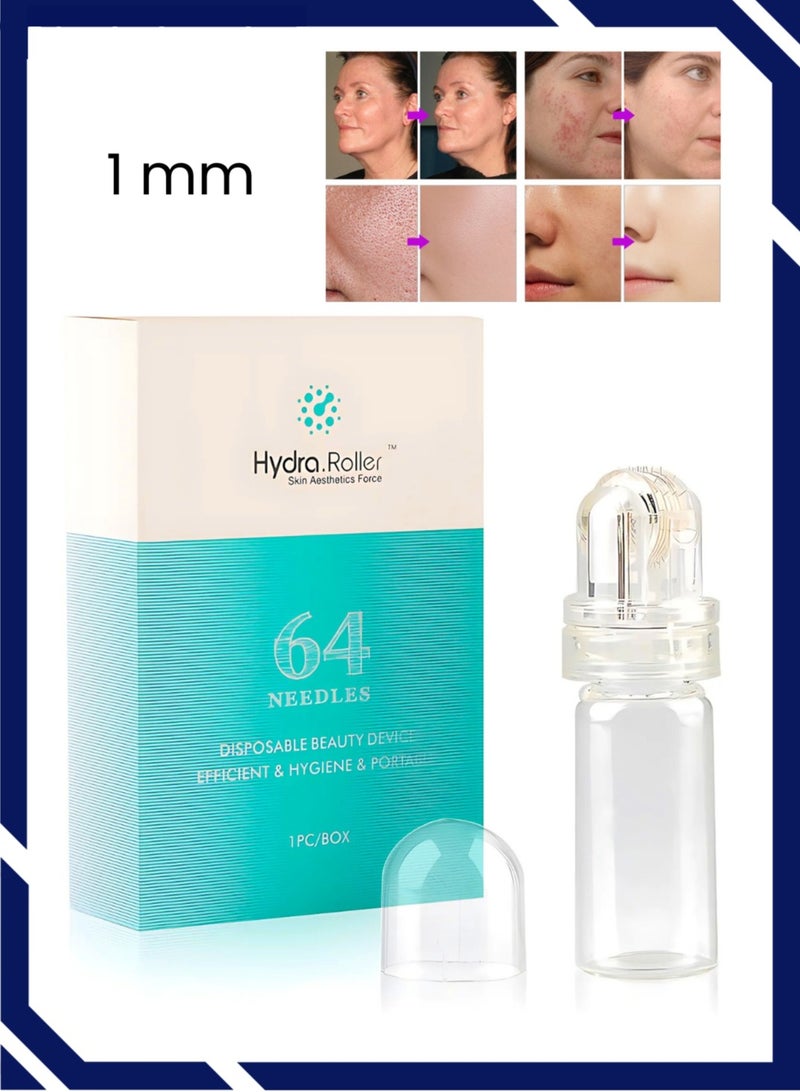 Hydra.Roller Hydra Roller Microneedle Derma Roller and Serum Applicator - Cosmetic Microneedling Tool 1mm - Image 1