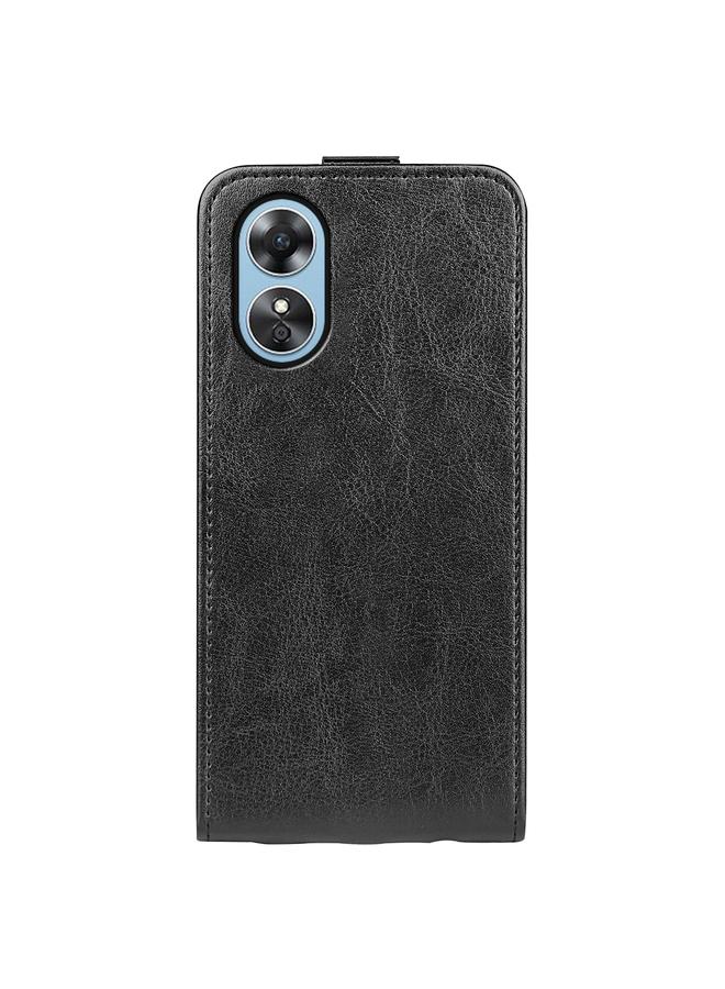اس-توب جراب هاتف OPPO A17 R64 بتصميم عمودي من الجلد - Image 3