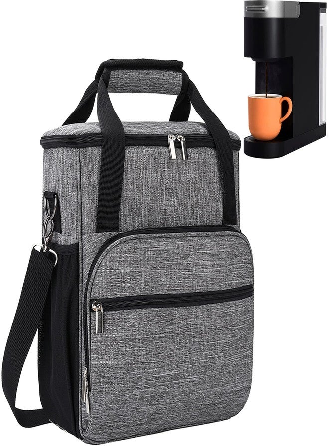 COVERQUE Coffee Maker Carring Bag for Keurig K-Slim/K-Express/K-Iced/Ninja PB041ST/Ninja PB051, Water Resistant Carry Case for Travel, Grey - Image 1