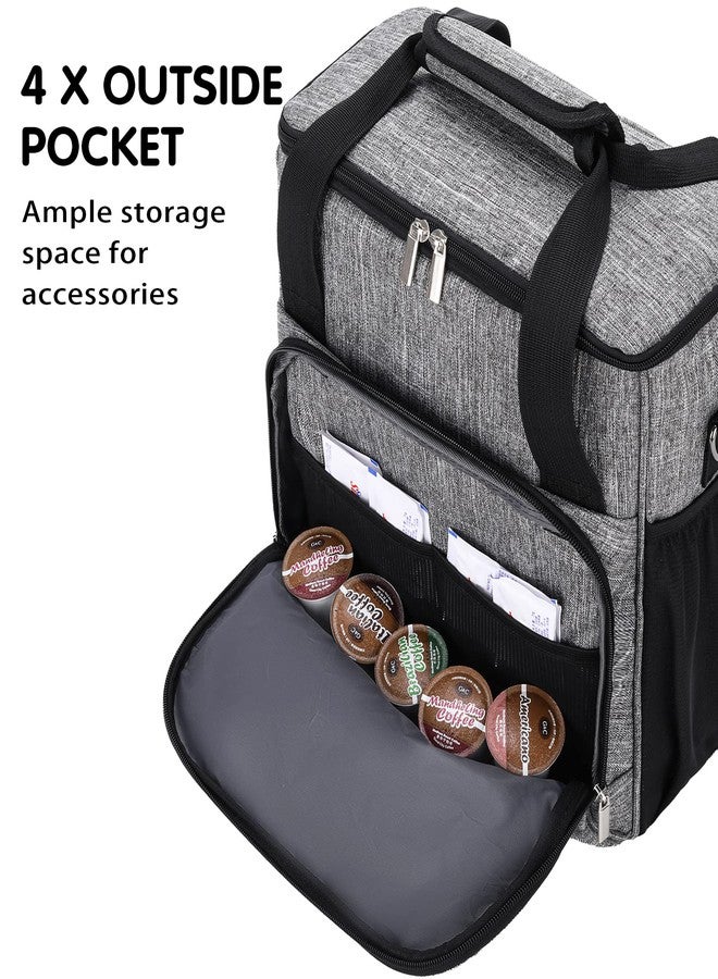 COVERQUE Coffee Maker Carring Bag for Keurig K-Slim/K-Express/K-Iced/Ninja PB041ST/Ninja PB051, Water Resistant Carry Case for Travel, Grey - Image 3