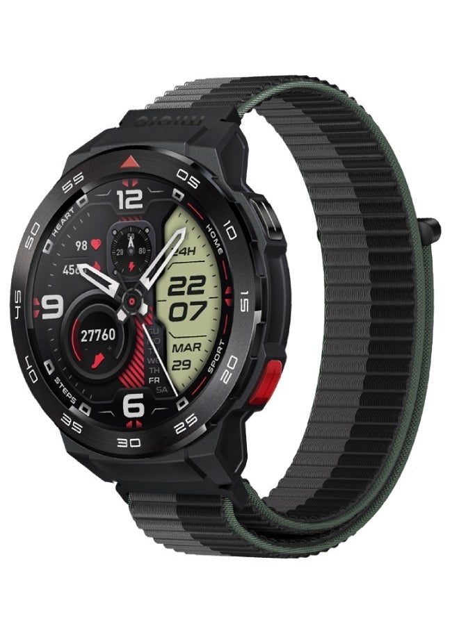 Mibro - Mibro Smart Watch GS Pro (Black) - 1.43" Amoled Display, Bluetooth Calling, 20 Day Battery Life, 5ATM Waterproof, GPS Positioning, 105 Sports Modes, Heart Rate Monitoring, Sporty Style Strap - Image 1