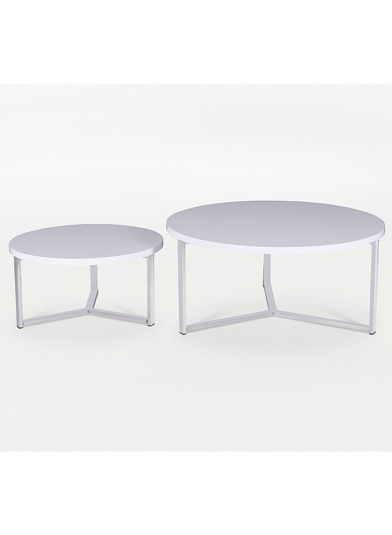 2XL Home Owen Set Of 2 Coffee Table White  - Image 1