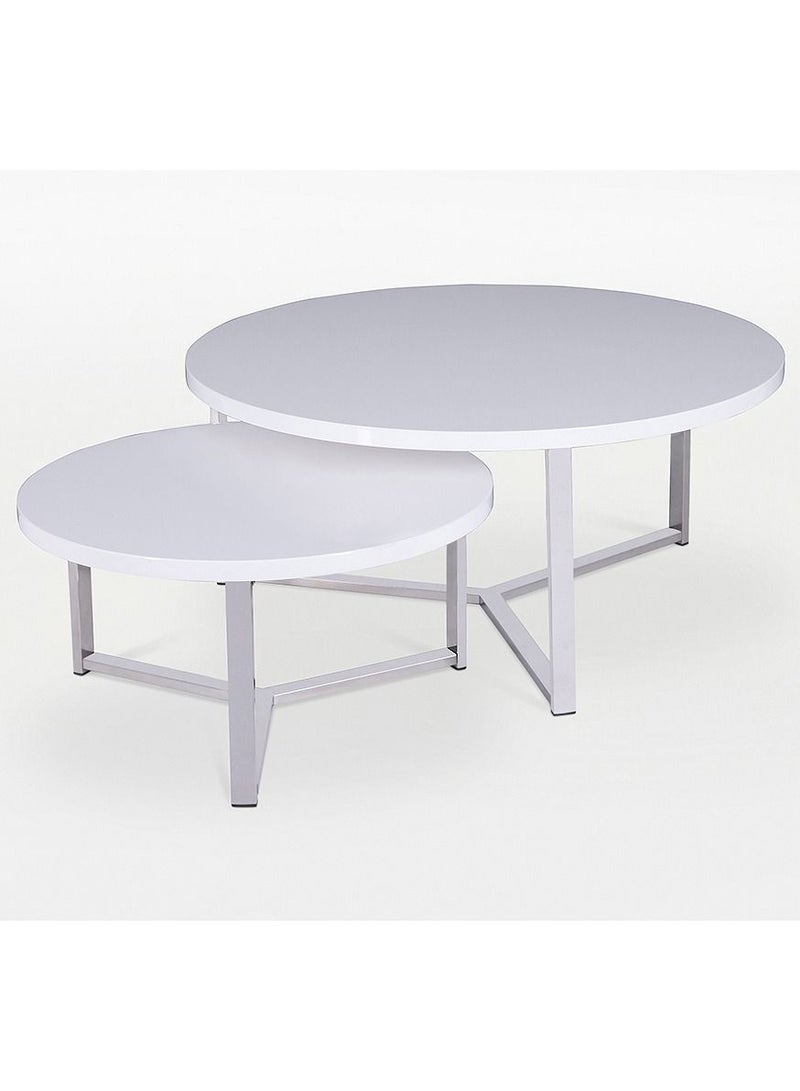 2XL Home Owen Set Of 2 Coffee Table White  - Image 2
