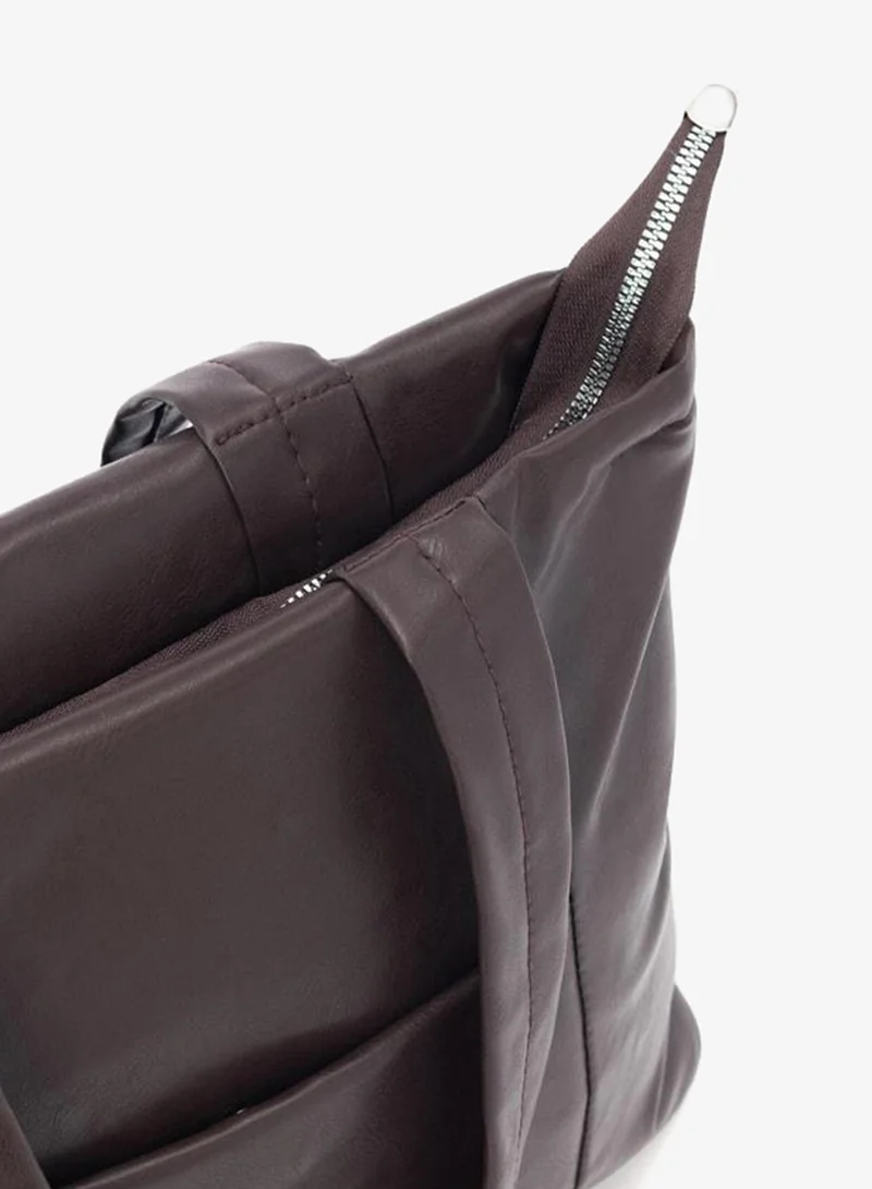 Shule Bags  Morgan Leather Shoulder Bag - Coffee. for Women | Best Price UAE