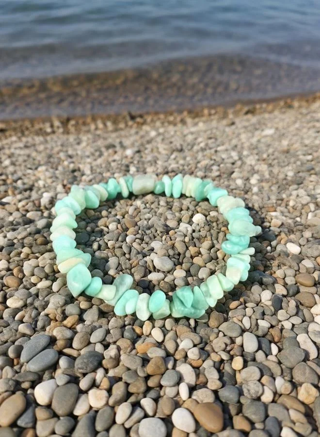 تايك تو Green Stone Chip Bracelet