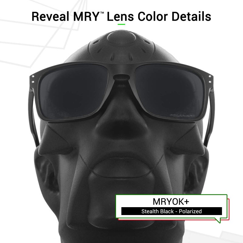 Mryok عدسات استبدال مستقطبة Mryok+ لنظارات Oakley Gascan OO9014 - أسود خفي - Image 3