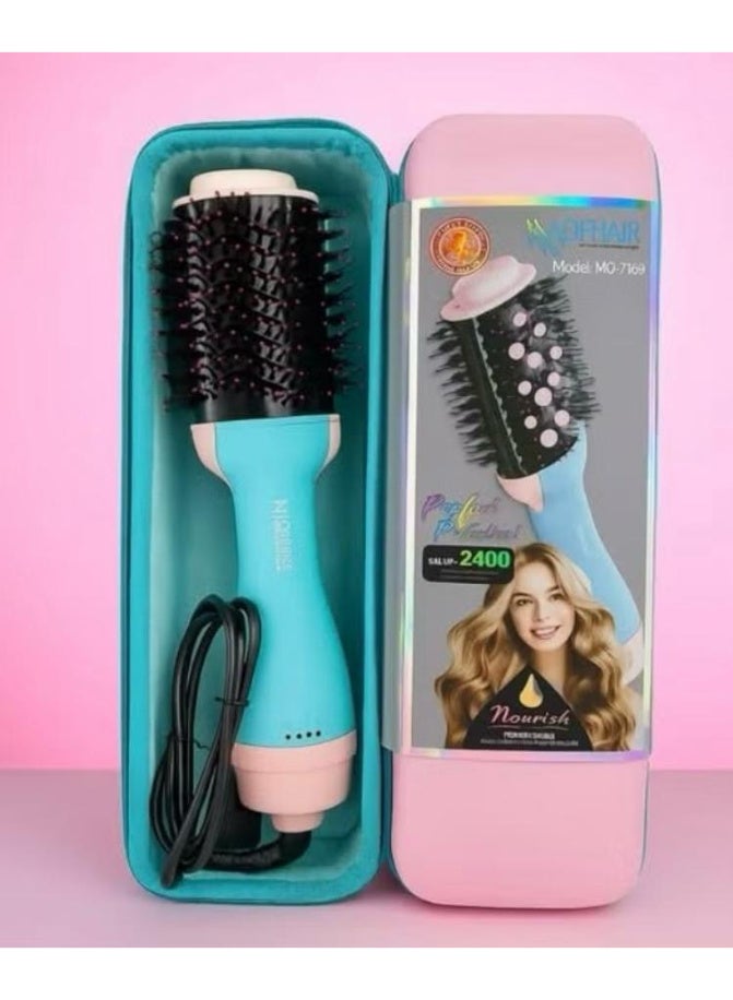 موهير فرشاة شعر دواره موهير لتصفيف الشعر + شنطة   2400 وات - Image 3