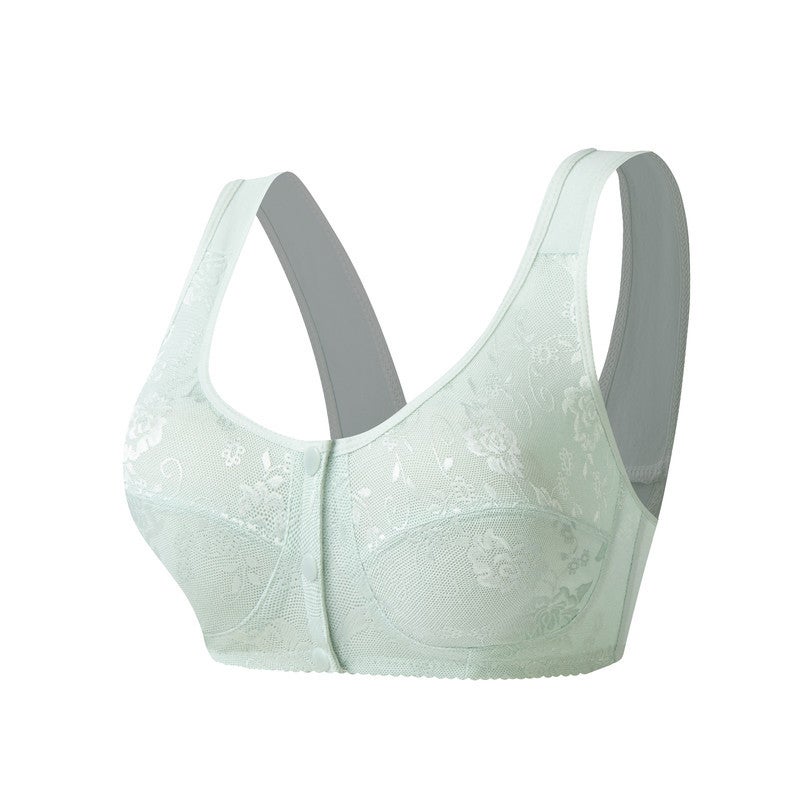 Elderly Underwear Front Buckle Bra Pure Cotton Vest-Style Middle-Aged And Elderly Underwear Female Stall Sale Mother Underwear - Image 2