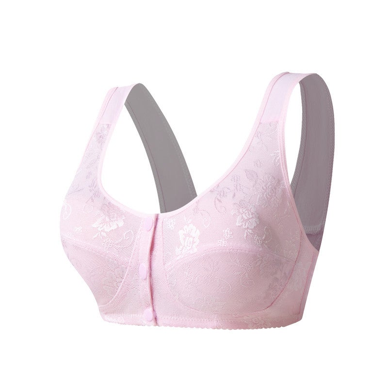 Elderly Underwear Front Buckle Bra Pure Cotton Vest-Style Middle-Aged And Elderly Underwear Female Stall Sale Mother Underwear - Image 5