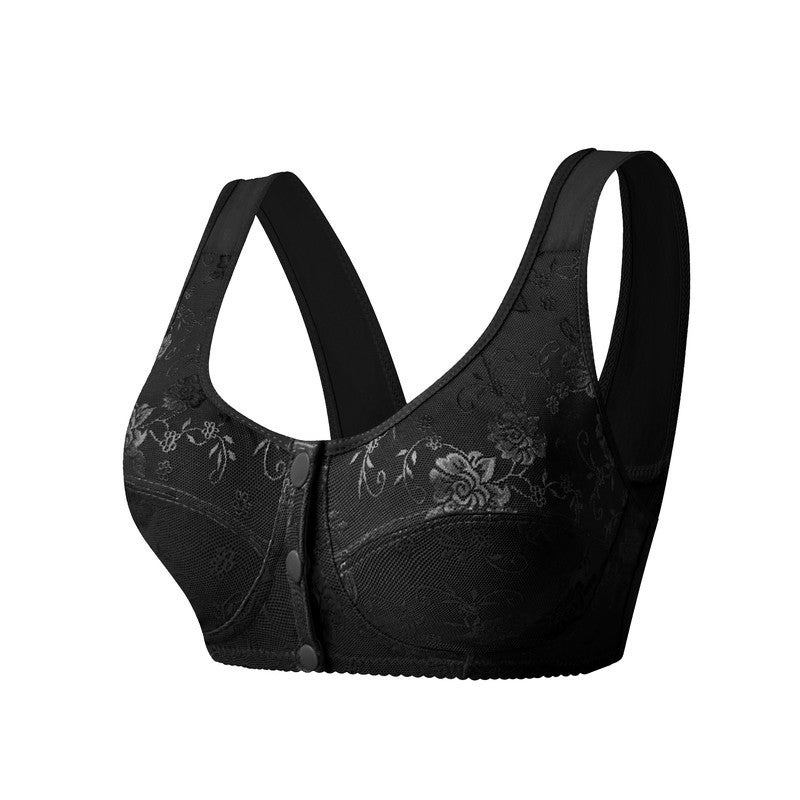 Elderly Underwear Front Buckle Bra Pure Cotton Vest-Style Middle-Aged And Elderly Underwear Female Stall Sale Mother Underwear - Image 4