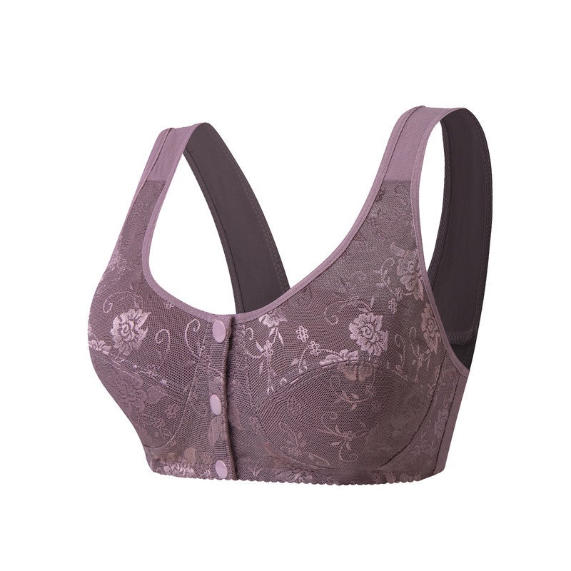 Elderly Underwear Front Buckle Bra Pure Cotton Vest-Style Middle-Aged And Elderly Underwear Female Stall Sale Mother Underwear - Image 3