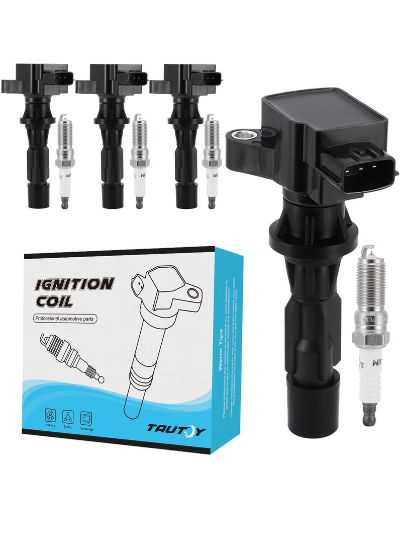 TAUTOY UF540 Ignition Coil Pack Spark Plug 4PCS For Mazda CX7 23L 25L 20072012MX5 Miata 20L 200620153 Sport 20L 23L 25L 200620136 23L 25L 200620135C1740 L3G218100 90083