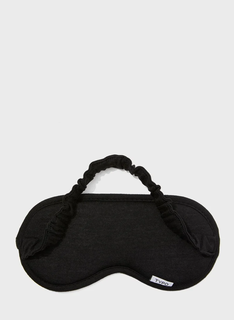 Typo Abstract Eye Mask
