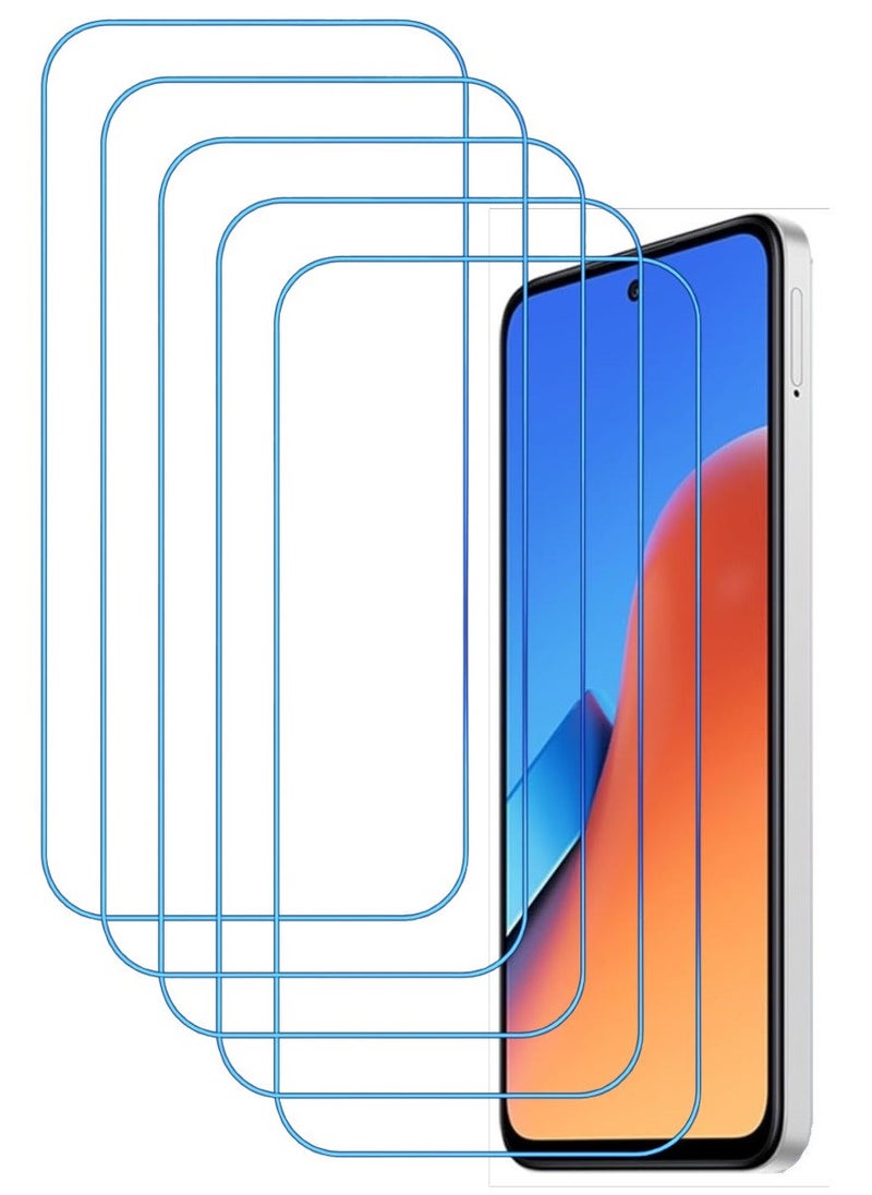 ACLIX 5 Pieces Antistatic ESD Dustproof Premium Quality High Definition Clear Tempered Glass Screen Protector Designed For Xiaomi Redmi 12 - Image 1