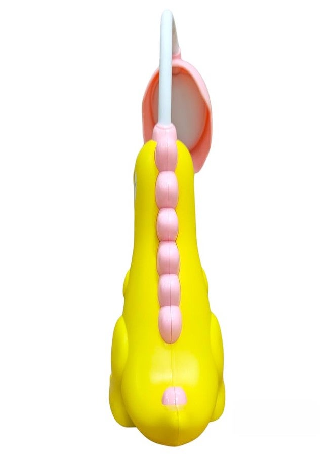 ARUNA DECOR Dinosaur Kids Table Lamp, Portable Table Light, Cute Foldable Reading Light Bedroom Children's Table Lamp for Study | Return Gifts| Night lamp [12 inch] (Yellow) - Image 4