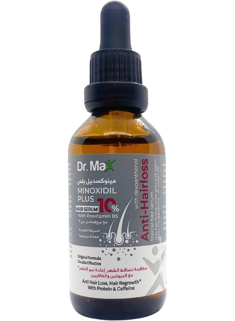 Dr. Max Hair Regrowth Serum with 10% Minoxidil, Protein & Caffeine - Anti-Hair Loss Solution