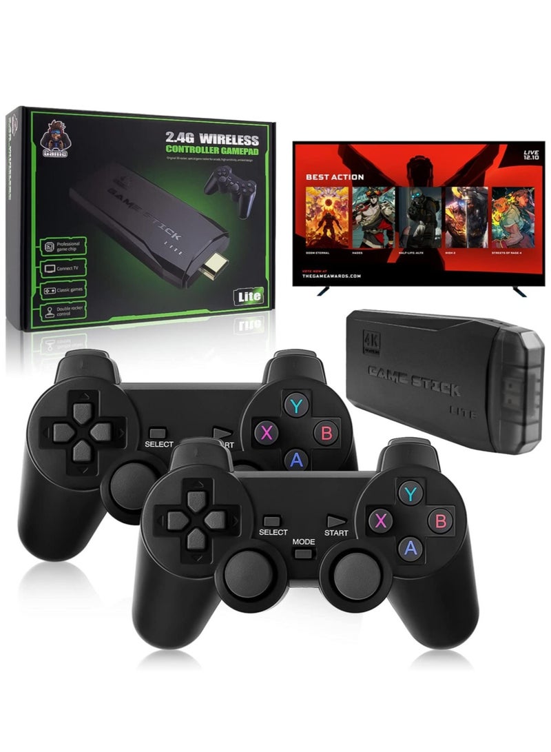 ELTRAZONE M8 Retro Game Console, Built-in 10000+ Games, Wireless 4K HDMI Plug and Play Video Game Stick, 2 Wireless Gamepads - 64G - Image 4
