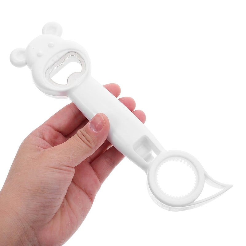 Pink Bear 4pcs Bottle Opener Set Multifunctional Soda Cap Jar Opener Kitchen Tool - Image 5