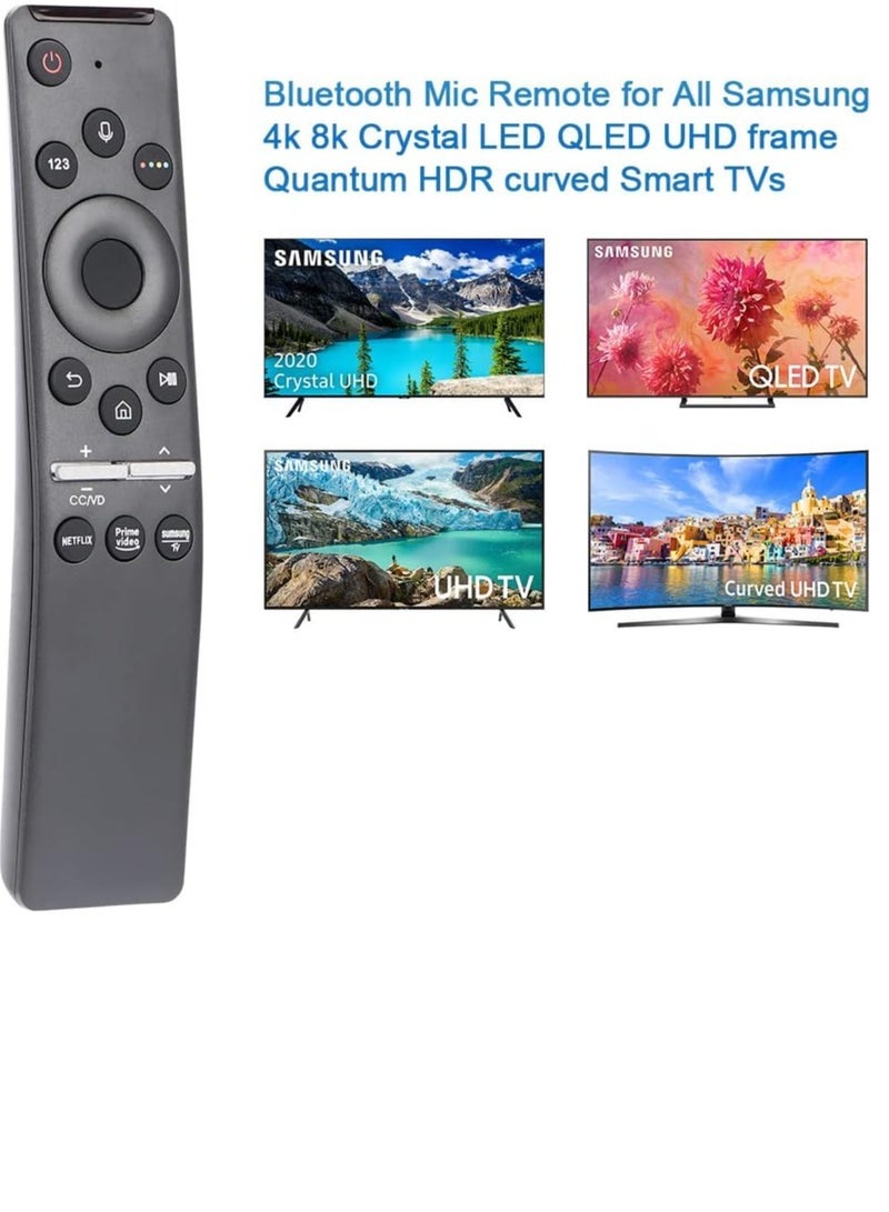 PopZa BN59-01330G Universal Voice Remote Control for Samsung Smart TV – Bluetooth, Mic, and Compatibility with Samsung LED Ultra HDR 4K Crystal UHD Curved Smart TV, Netflix, Prime Video, Samsung Plus - Image 5