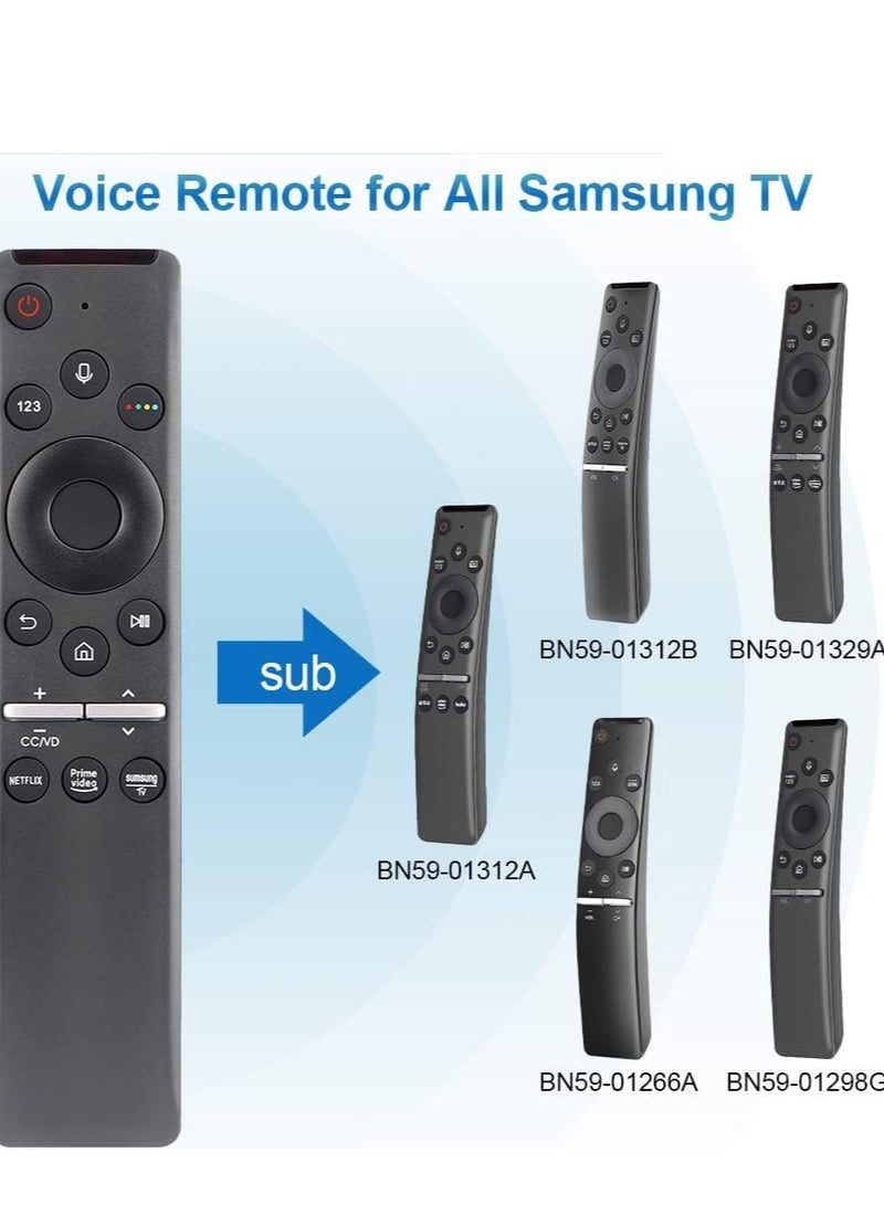 PopZa BN59-01330G Universal Voice Remote Control for Samsung Smart TV – Bluetooth, Mic, and Compatibility with Samsung LED Ultra HDR 4K Crystal UHD Curved Smart TV, Netflix, Prime Video, Samsung Plus - Image 3