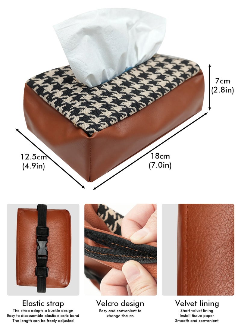 HomarKet Car Tissue Holder Leather –Tissue Box Holder for Car | Leather Tissue Box Cover | Hanging Tissue Box Holder - Image 5