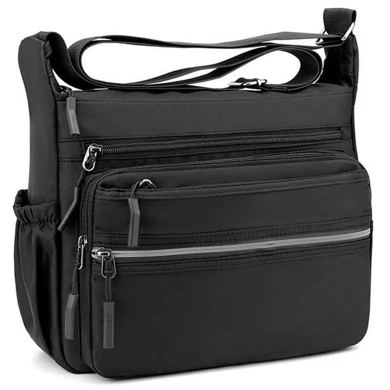 Mudono Messenger Bag for Men Nylon Waterproof Shoulder Bag Large Multi-pocket Crossbody Bag Daily Travel Work Bag Lightweight Satchel - Image 1