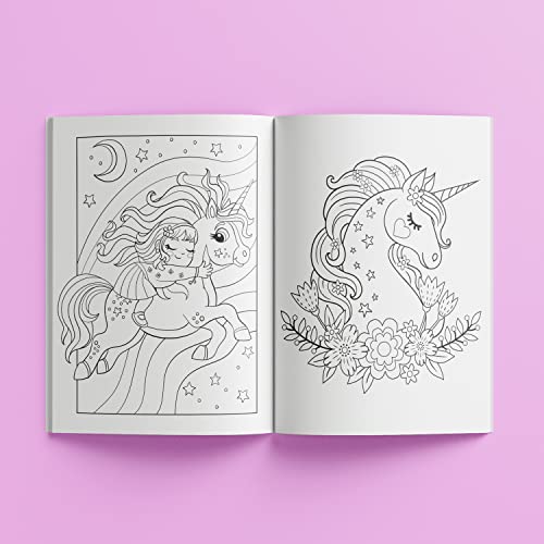 Hinkler Jr Jigsaw 100-Piece Jigsaw Puzzle: Magical Unicorn Forest Shiny Shaped Puzzle & Coloring Book - 19.3inx14.2in - Jigsaws for Kids Aged 6 to 8 - Fantasy Themed Jigsaw – Unicorns and Fairies - Image 4