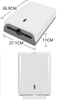 LACOT GENERAL TRADING LLC Interfold Wall Mount Commercial Toilet Tissue Paper Dispensers for Bathroom, Kitchen, White  - Image 5