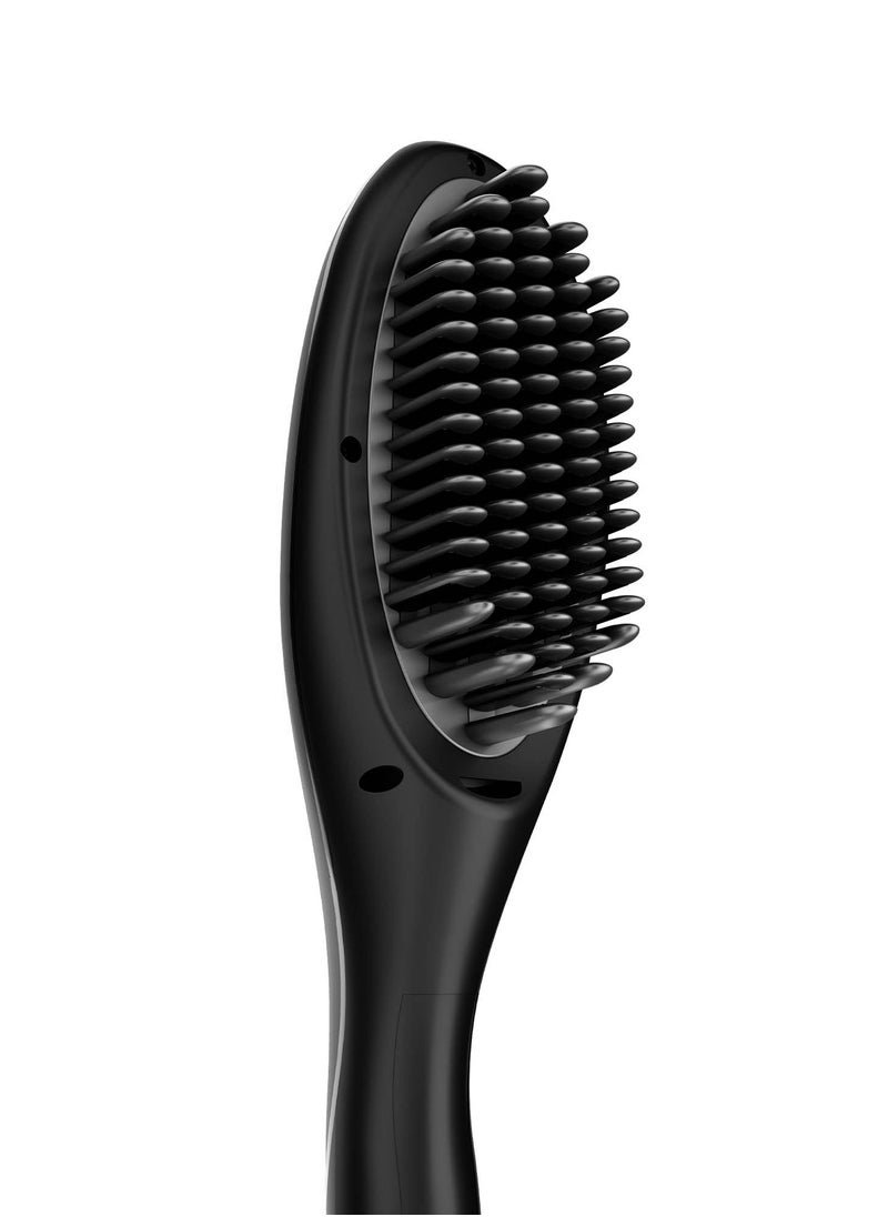 S3 Straightener Brush , Fast Heating , Shiny Effect , ionic Tec , 230°C , Tourmaline Ceramic Black