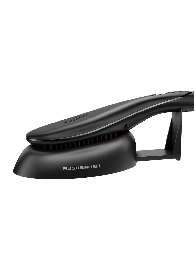 S3 Straightener Brush , Fast Heating , Shiny Effect , ionic Tec , 230°C , Tourmaline Ceramic Black